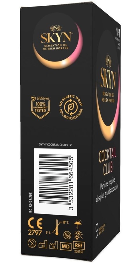 SKYN Cocktail Club 9s - Prezerwatywy bez lateksu, mix zapachow