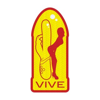 Shots Woven Badge VIVE - Naszywka z tkaniny, personalizowana