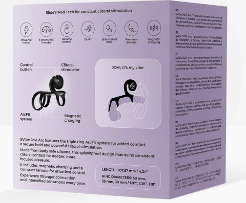 Snail Vibe Jovi Arc Noir Haze - Pierścień z systemem ArcFit, 3 rozmiary