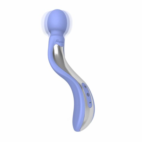Teazers Curved Wand masażer silikonowy fioletowy USB wodoodporny