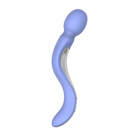 Teazers Curved Wand masażer silikonowy fioletowy USB wodoodporny