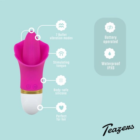 Teazers Flower Touch model wibrujący silikonowy rożowy 10 trybow