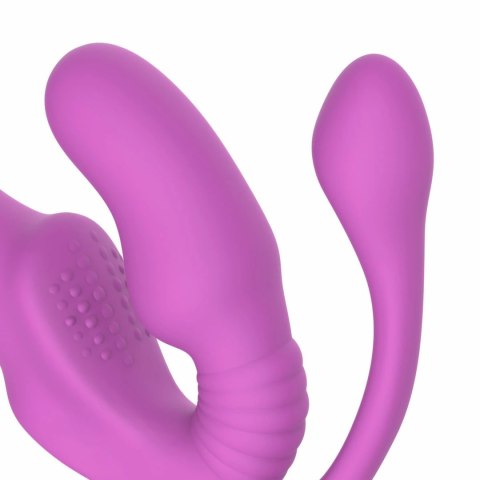 Teazers Strapless Strap-On Pink - System bezpaskowy z wibracjami i pilotem