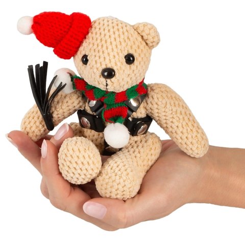 Bad Kitty Teddy Winter Edition maskotka z uprzężą i brelokiem 11 cm