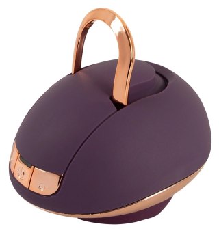 Belou Rotating Vulva Ma - wielofunkcyjny masażer z 2 silnikami, USB, czarny