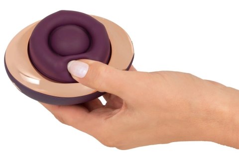 Belou Rotating Vulva Ma - wielofunkcyjny masażer z 2 silnikami, USB, czarny