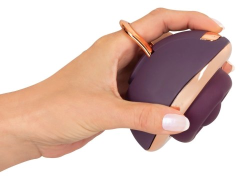 Belou Rotating Vulva Ma - wielofunkcyjny masażer z 2 silnikami, USB, czarny