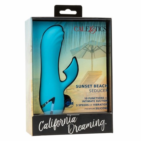 CalExotics Sunset Beach Seducer stymulator 10 trybow, silikon niebieski