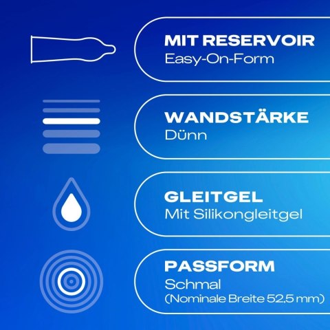 Durex Gefuhlsecht Slim 10 szt. anatomiczne prezerwatywy, slim fit