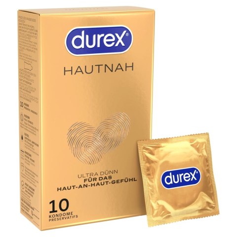 Durex Hautnah 10 sztuk - ultracienkie prezerwatywy anatomiczne