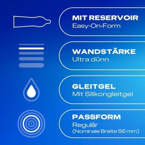 Durex Hautnah 10 sztuk - ultracienkie prezerwatywy anatomiczne