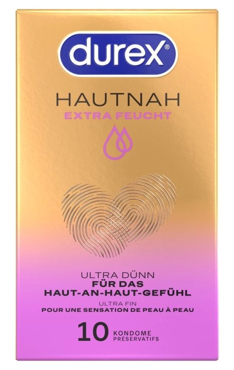 Durex Hautnah Extra Feucht 10 szt. - ultracienkie, silnie nawilżane