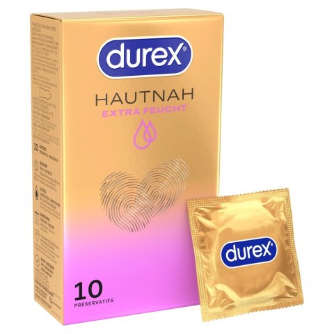 Durex Hautnah Extra Feucht 10 szt. - ultracienkie, silnie nawilżane