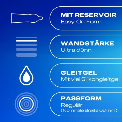Durex Hautnah Extra Feucht 10 szt. - ultracienkie, silnie nawilżane