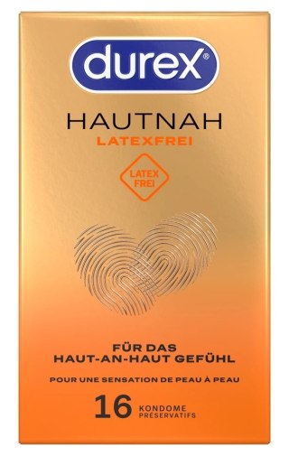Durex Hautnah Latexfrei 16 szt. anatomiczne prezerwatywy bez lateksu