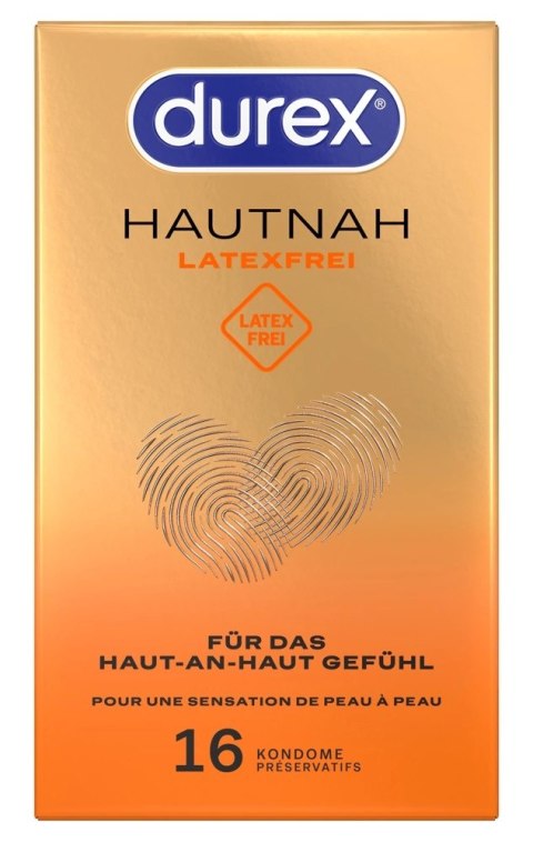 Durex Hautnah Latexfrei 16 szt. anatomiczne prezerwatywy bez lateksu