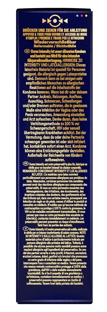 Durex Intensity 8 szt. ultracienkie prezerwatywy bez lateksu, nitrilowe