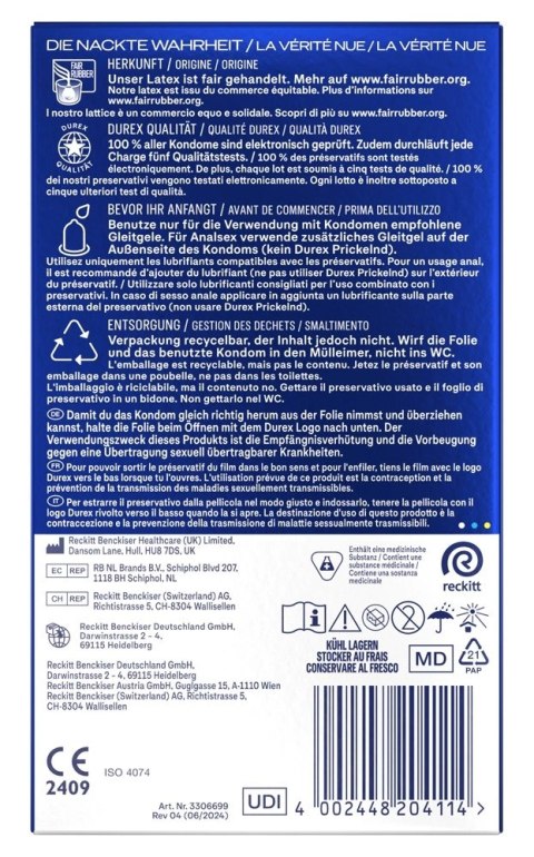 Durex Performa 10 szt. prezerwatywy Easy-On z opoźniającym żelem