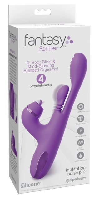 Fantasy For Her IntiMotion Pulse Pro fioletowy 24 cm 4 silniki