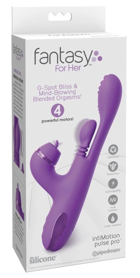 Fantasy For Her IntiMotion Pulse Pro fioletowy 24 cm 4 silniki