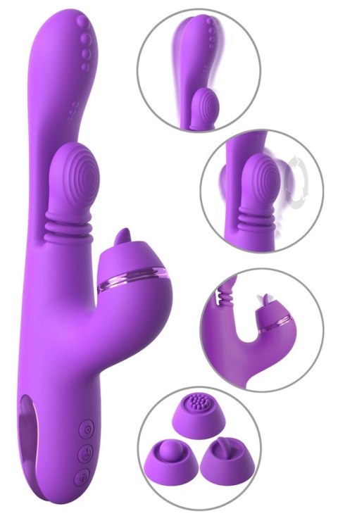 Fantasy For Her IntiMotion Pulse Pro fioletowy 24 cm 4 silniki
