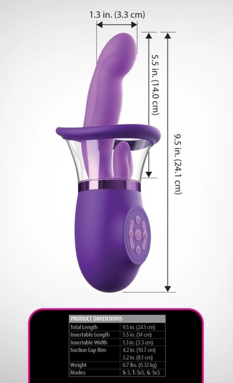 Fantasy For Her Pleasure Pro Plus Violet - Wielofunkcyjny System Stymulujący