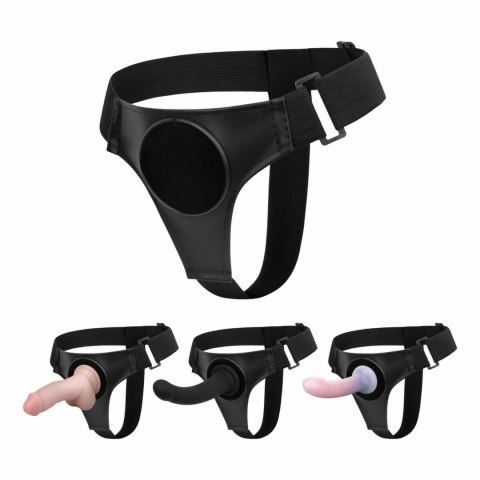 Fetish Collection Uprząż Regulowana z Przyssawką Czarna