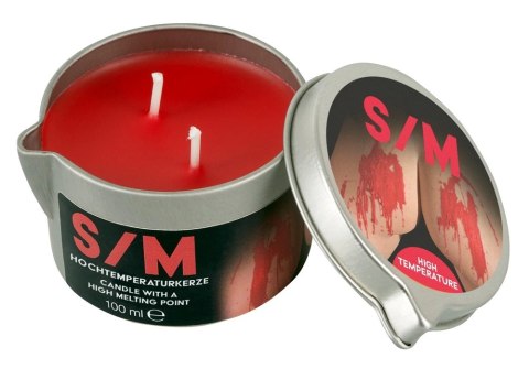 HOT S/M Kerze Candle 100ml - świeca do masażu ciała, biała
