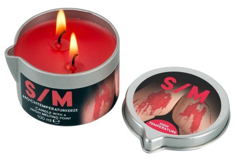 HOT S/M Kerze Candle 100ml - świeca do masażu ciała, biała
