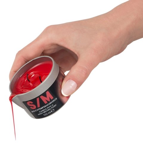 HOT S/M Kerze Candle 100ml - świeca do masażu ciała, biała