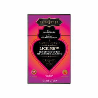 Kama Sutra Sex To Go Kits Lick Me - Zestaw mini środkow nawilżających smakowych