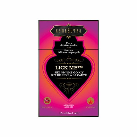 Kama Sutra Sex To Go Kits Lick Me - Zestaw mini środkow nawilżających smakowych