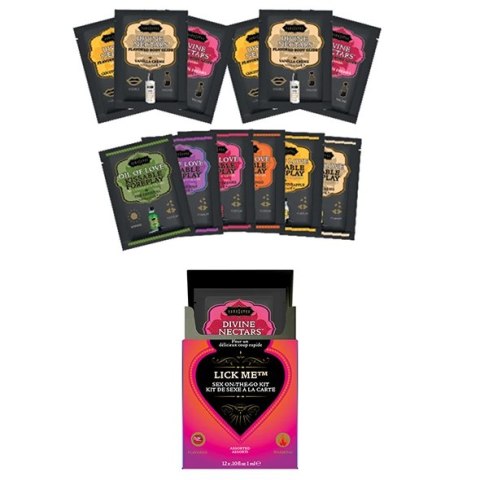 Kama Sutra Sex To Go Kits Lick Me - Zestaw mini środkow nawilżających smakowych