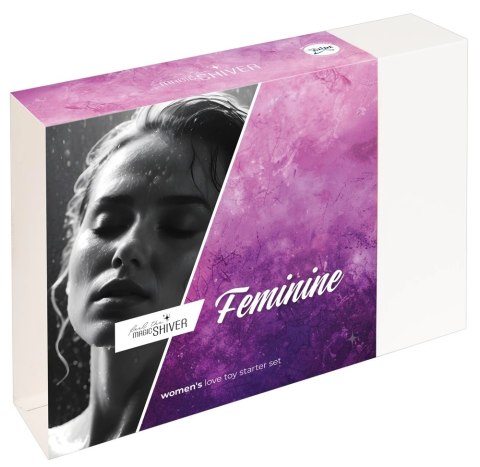 Magic Shiver Zestaw Intymny Feminine 4w1 - silikon, fioletowy