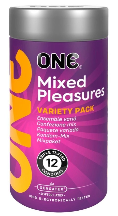 ONE Mixed Pleasures Zestaw Prezerwatyw 12 szt. Rożne Rodzaje