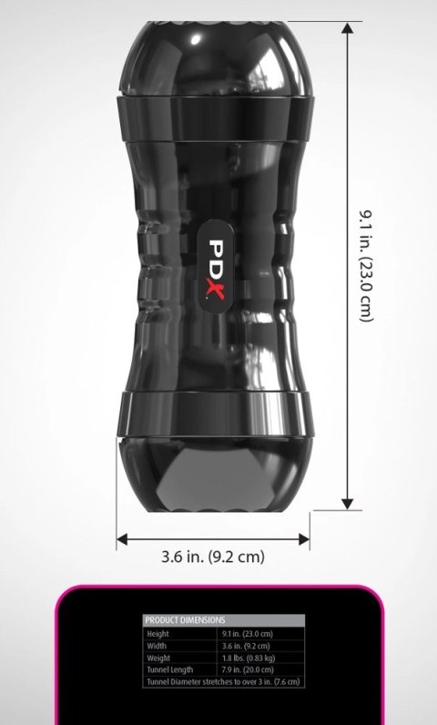 PDX Extreme Super Flip-A-Pussy podwojna maszyna intymna 26 cm
