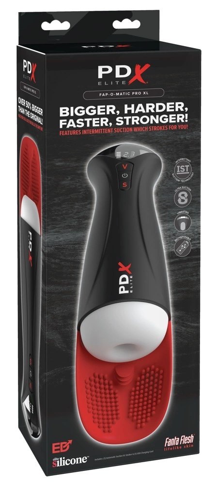 PDX Elite Fap-O-Matic Pro XL Biały - Intymna Maszyna z Funkcją Masażu