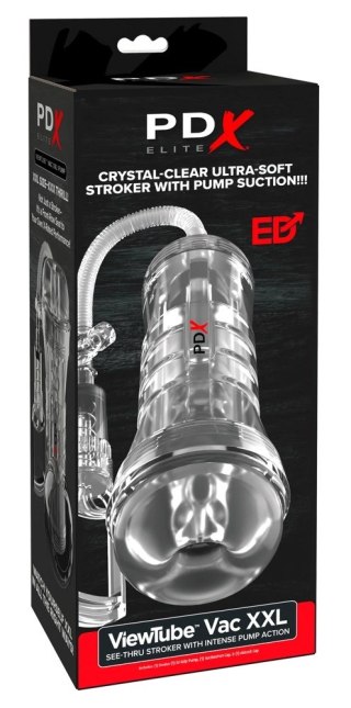 PDX Elite ViewTube Vac XXL Przezroczysty System Podciśnieniowy 27,3 cm