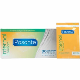 Pasante Female Condom 30 szt. - Prezerwatywy wewnętrzne bez lateksu