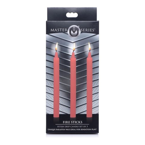 XR Brands Candle Drip Set - zestaw 3 bezzapachowych świec do masażu