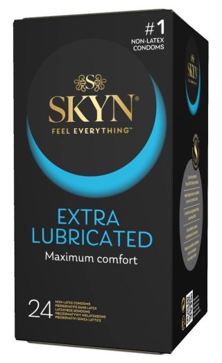 SKYN Extra Lubricated 24 szt. - prezerwatywy bez lateksu, dodatkowy poślizg