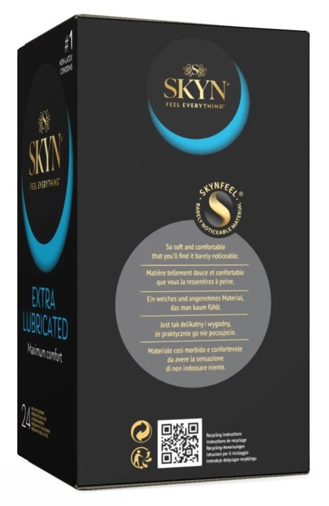 SKYN Extra Lubricated 24 szt. - prezerwatywy bez lateksu, dodatkowy poślizg