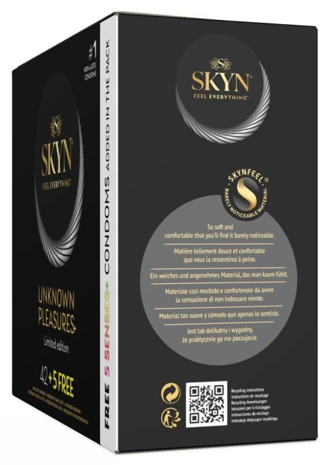 SKYN Unknown Pleasures Mix 42+5 Szt. Lateksowe Bez Lateksu Rożne Typy