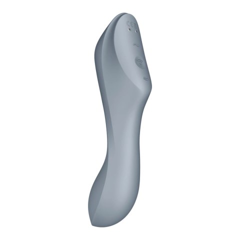 Satisfyer Curvy Trinity 3 Blue Grey - System Fali Powietrznej i Wibracji