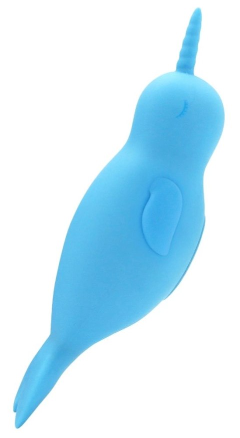 Unihorn Narwhal - Dwufunkcyjny stymulator łechtaczki z silikonu, 14,3 cm