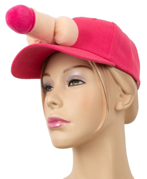 You2Toys Rożowa czapka z daszkiem z pluszową aplikacją imprezową