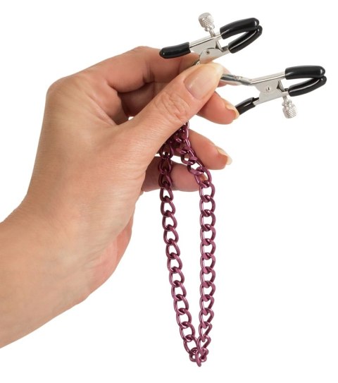 You2Toys łańcuszek do ciała z regulowanymi klipsami fioletowy 30 cm