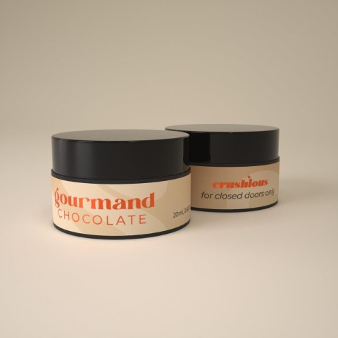 CRUSHIOUS GOURMAND MASSAGE CANDLE WITH PHEROMONES AND CHOCOLATE SCENT 20ML