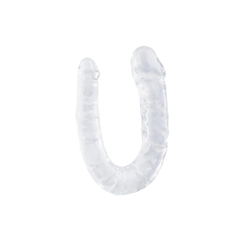 Power Escorts - BR336 Clear - Double Dong - 29 cm / 11.4 Inch - Realistic Double Dildo