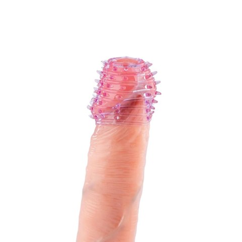 Power Escorts - BR339 - Textured Penis Sleeves - 2-Pack Pink Purple